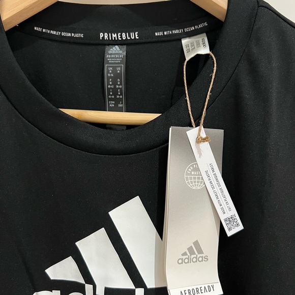 Black adidas sports tshirt - Picture 4 of 6
